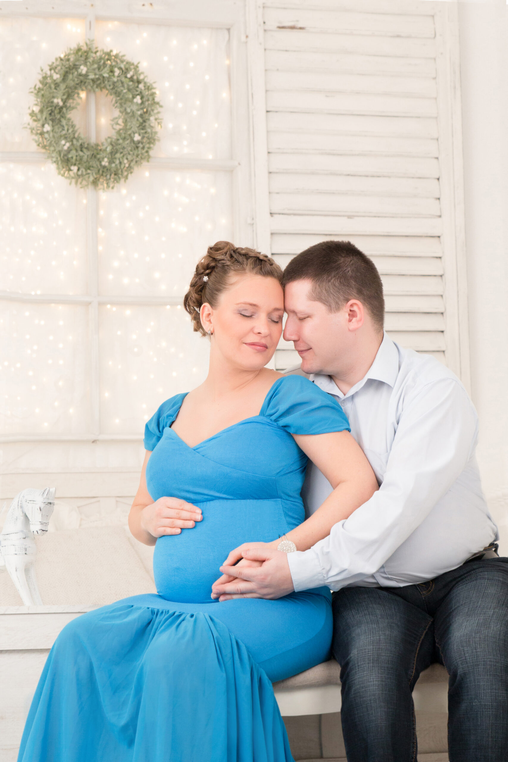 Karácsonyi ajándék kismama fotozás